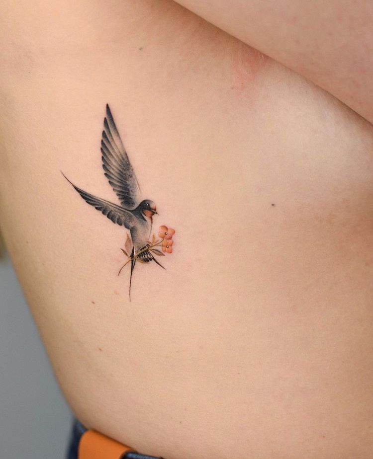 small sparrow tattoo 0062