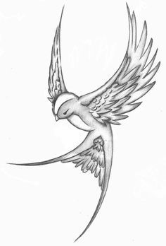 small sparrow tattoo 0075