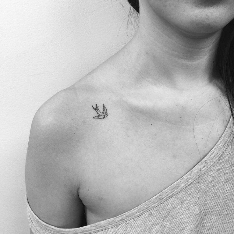 small sparrow tattoo 0079