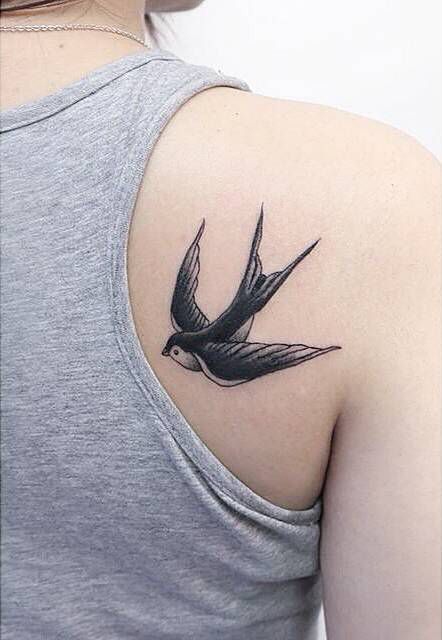 small sparrow tattoo 0089