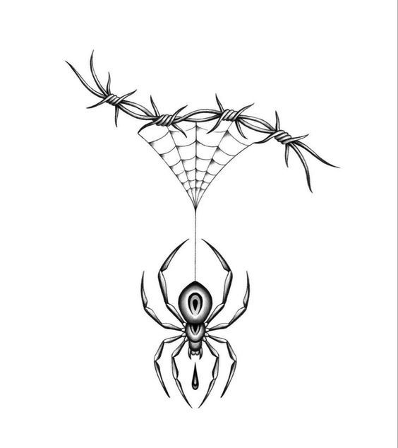 small spider tattoo 0050