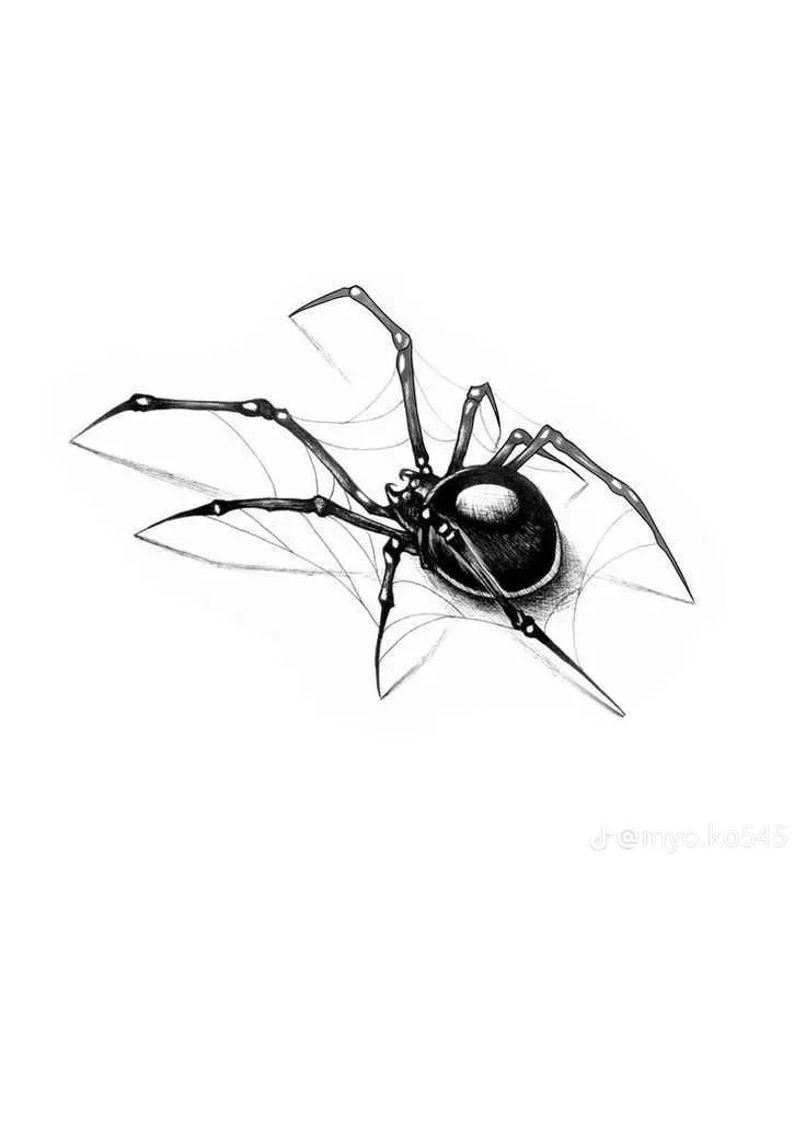 small spider tattoo 0064