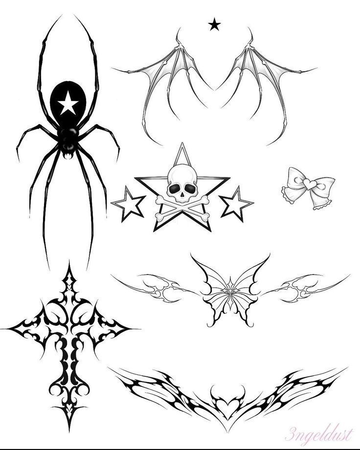 small spider tattoo 0097