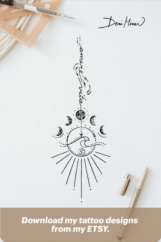 Small sun tattoo 0015