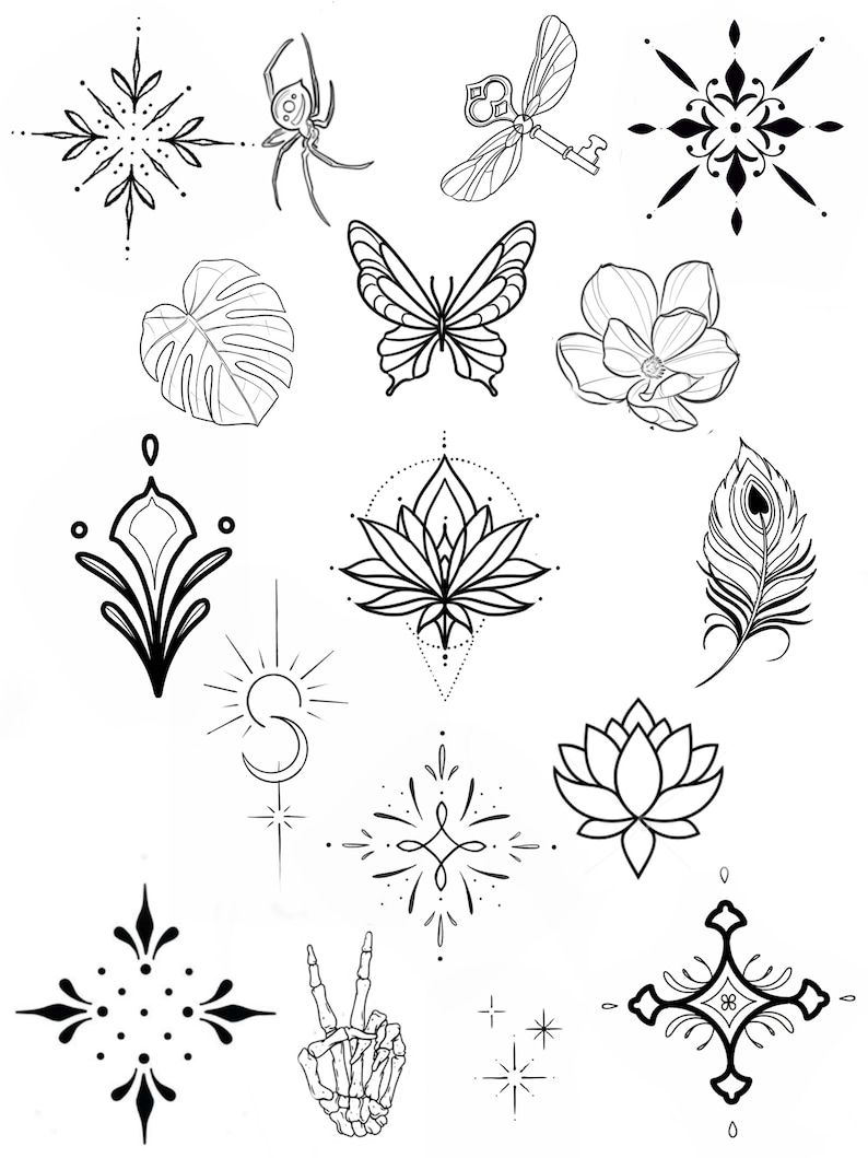 small tattoo flash ideas