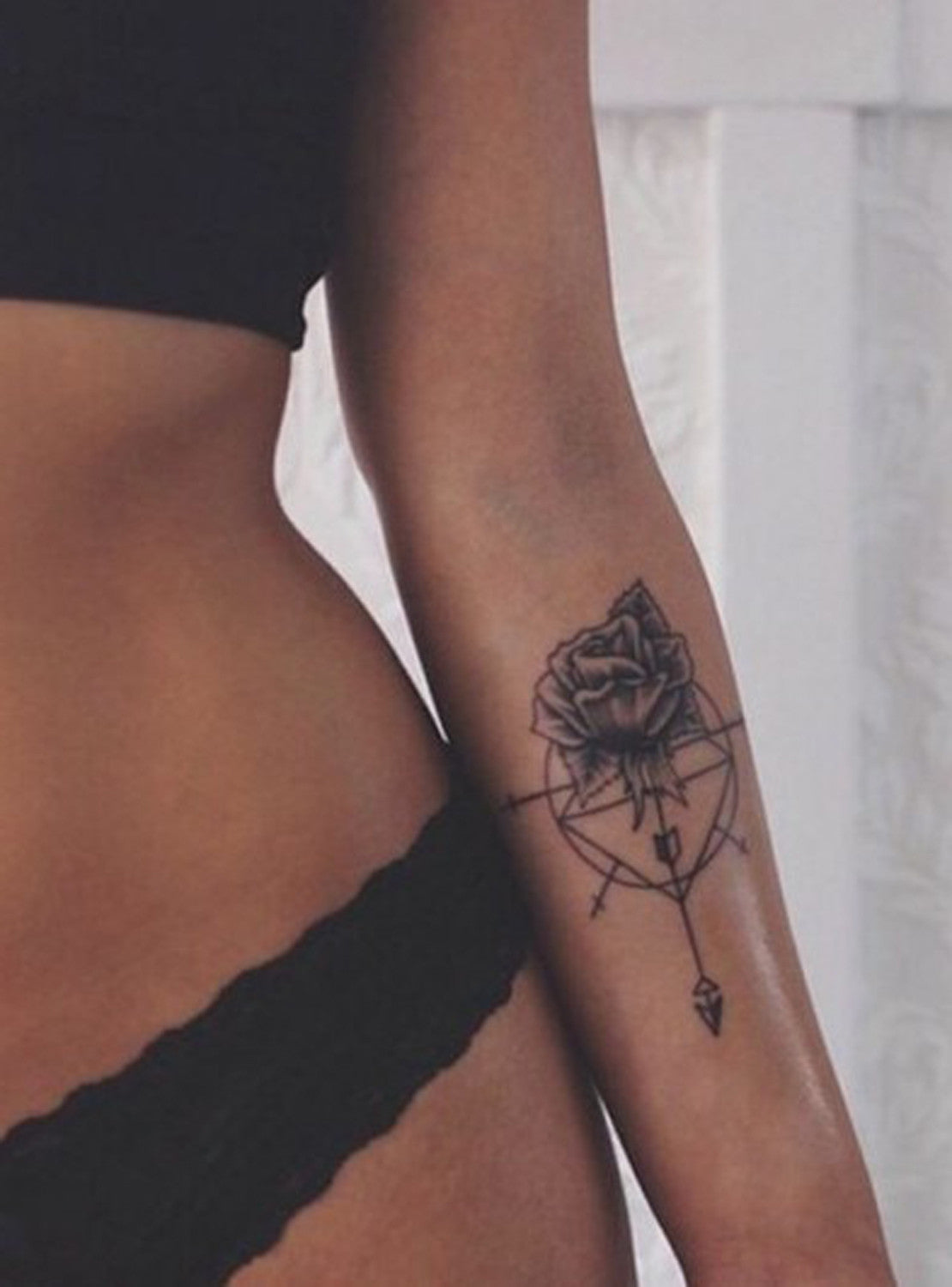 small tattoo ideas featuring a compass