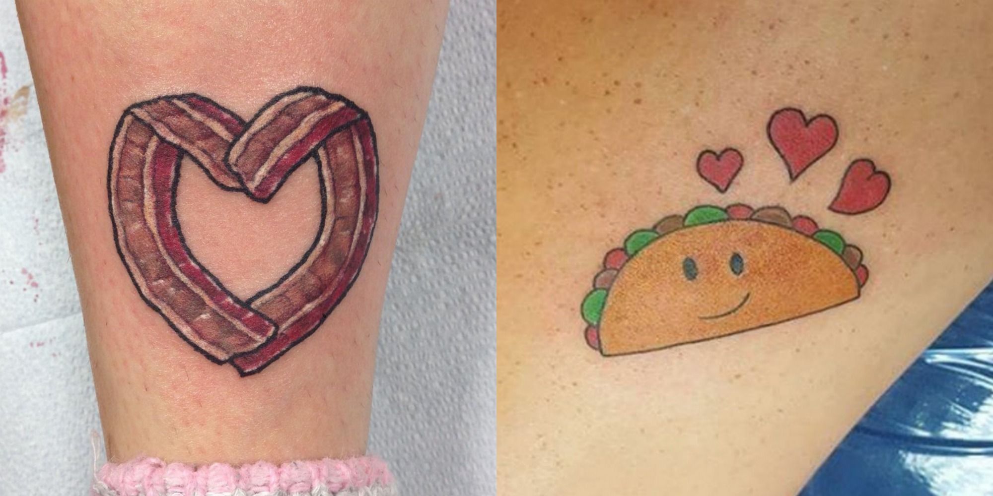 small tattoo ideas featuring food