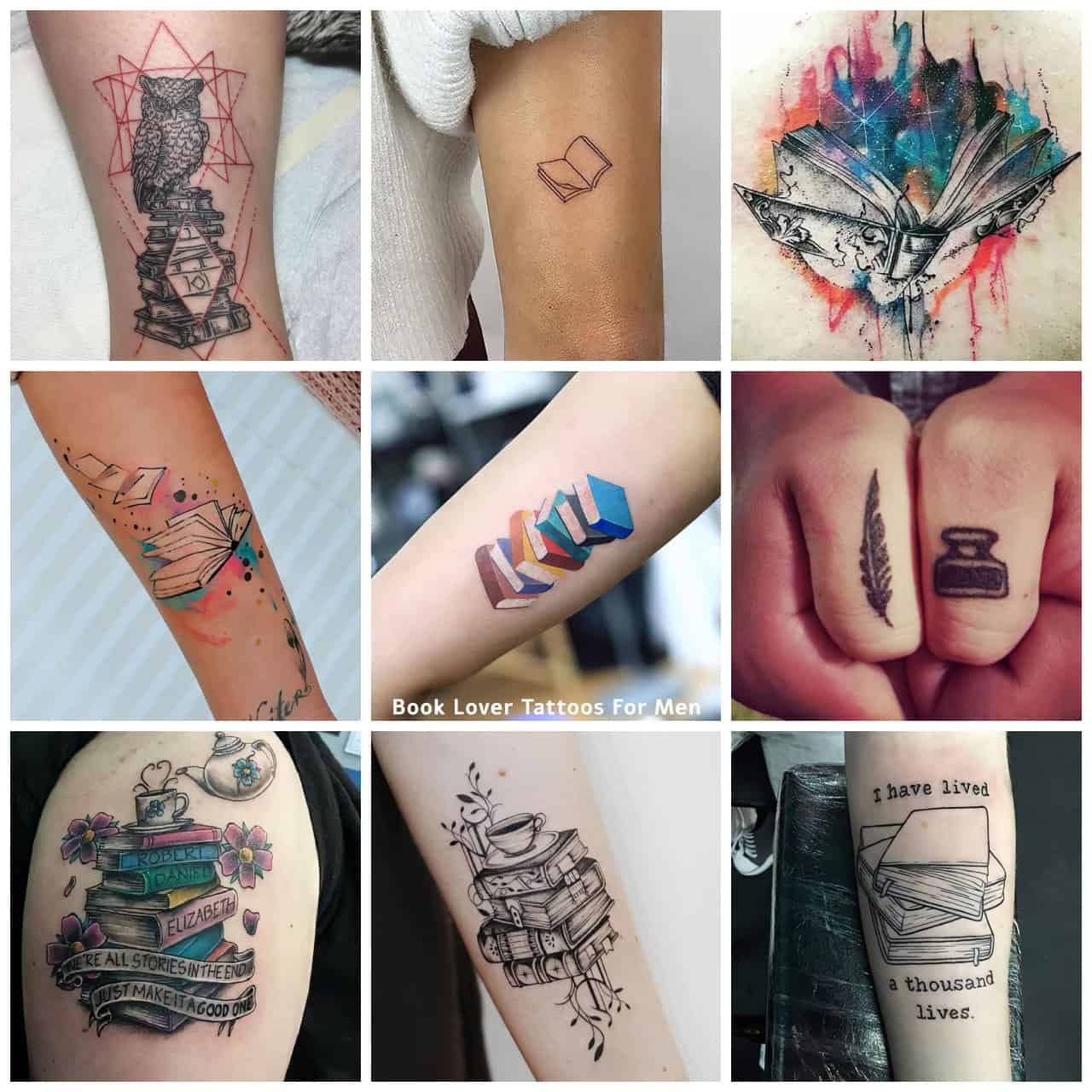 small tattoo ideas for book lovers