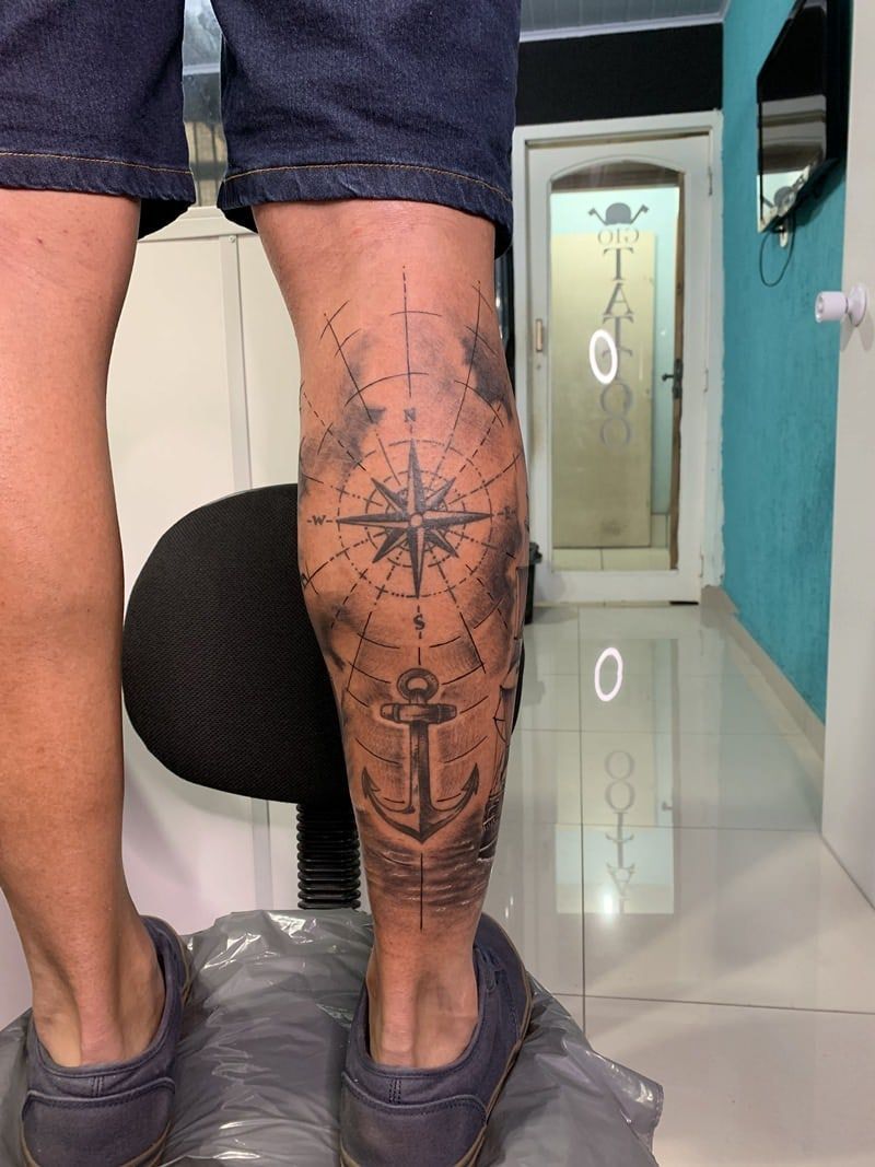 small tattoo ideas for leg calf