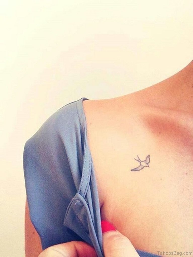 small tattoo on chest girl 0013