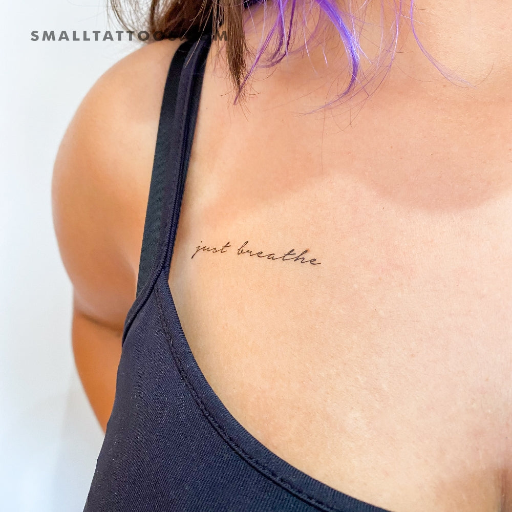 small tattoo on chest girl 0039