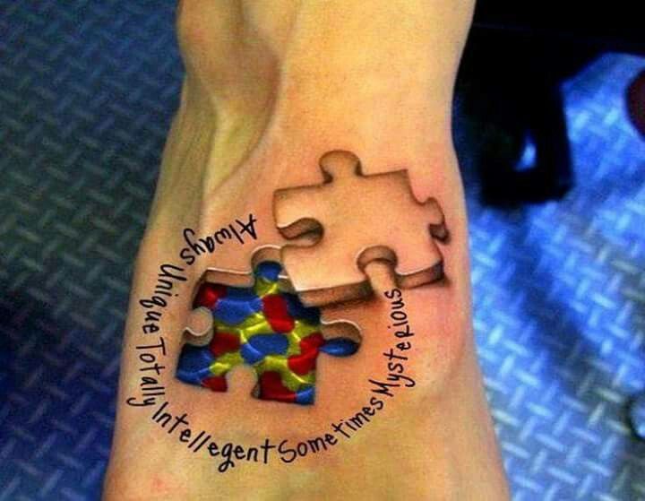 small tattoos for autism representation