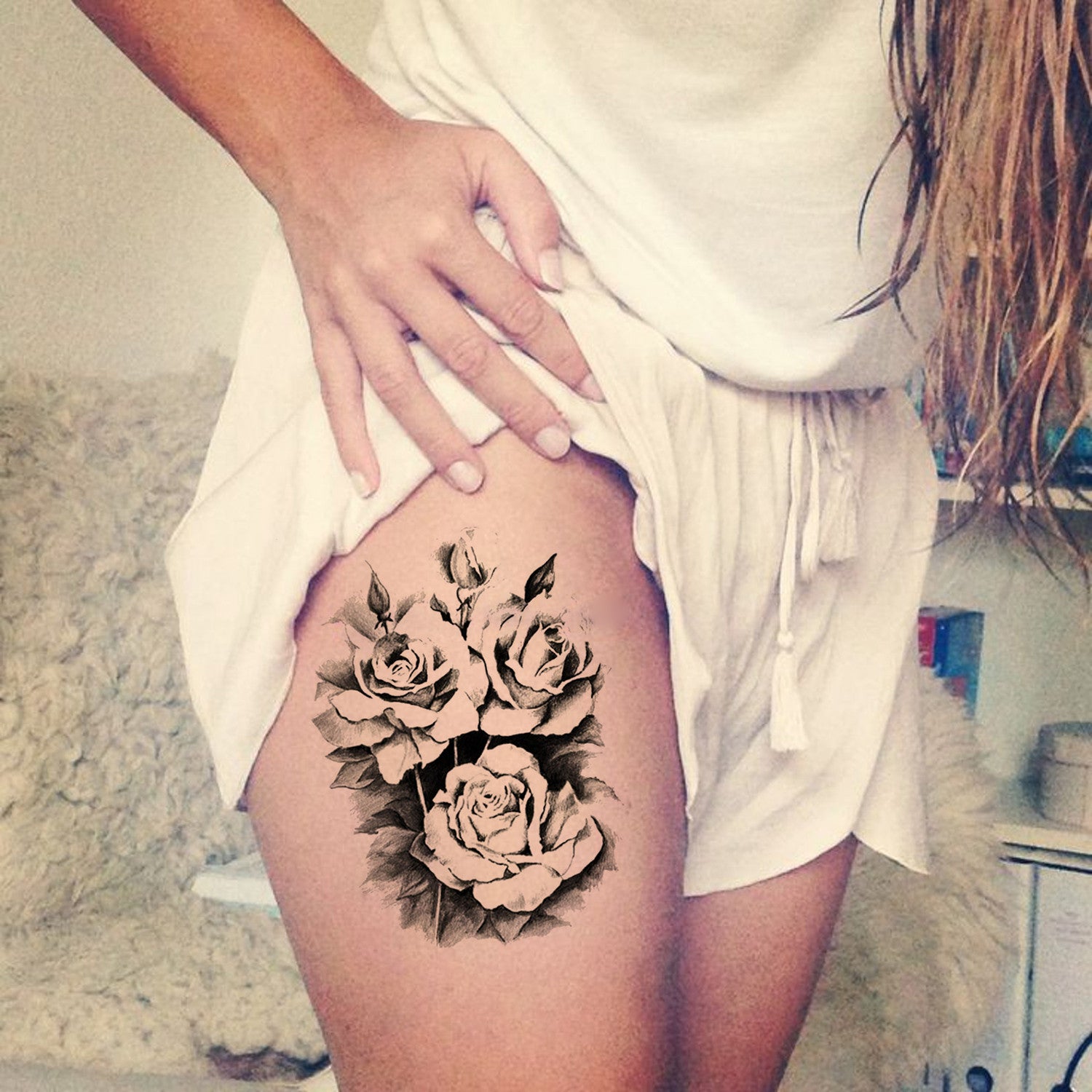 small thigh tattoo ideas for women