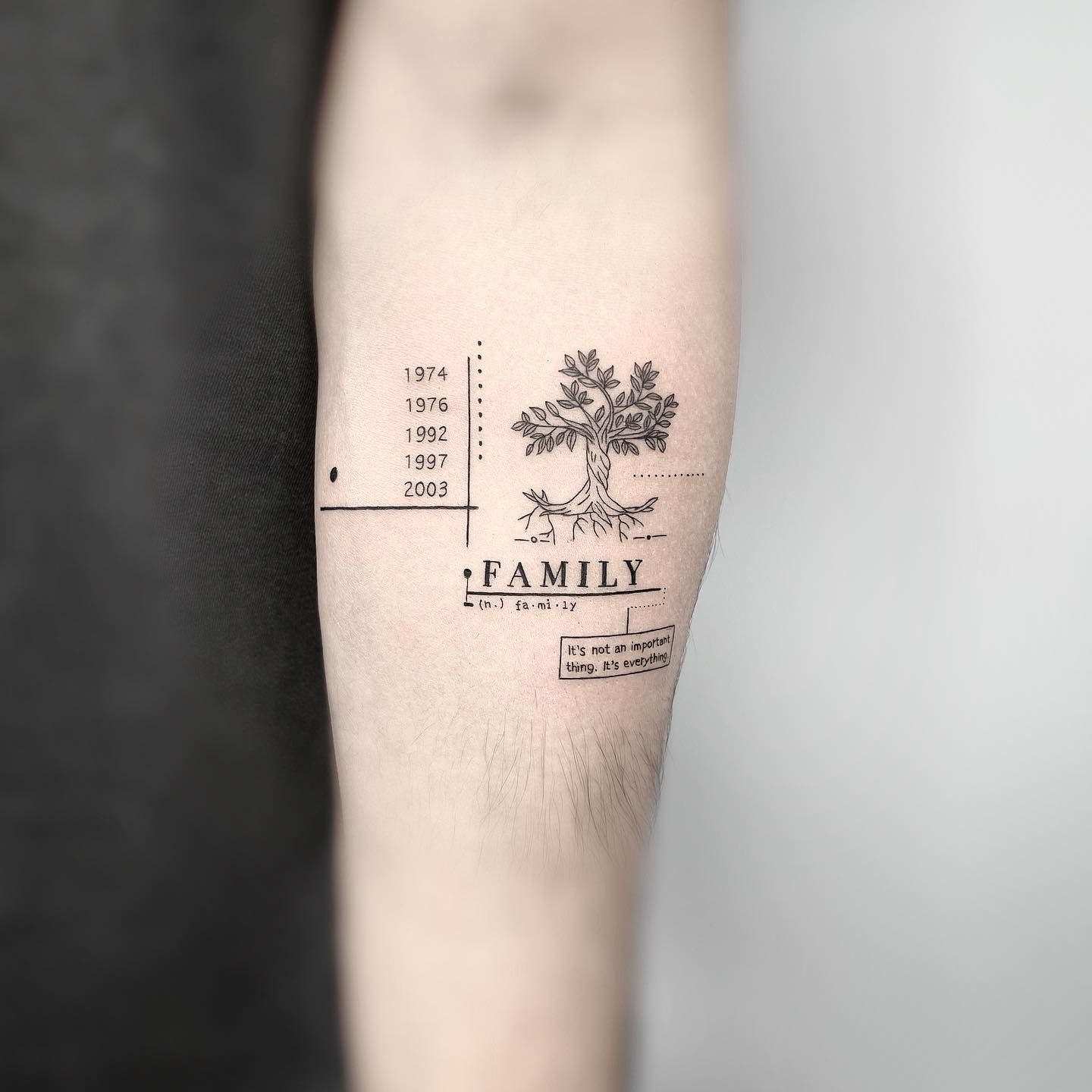 Small tree tattoo 0012