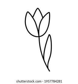 Small tulip tattoo 0011