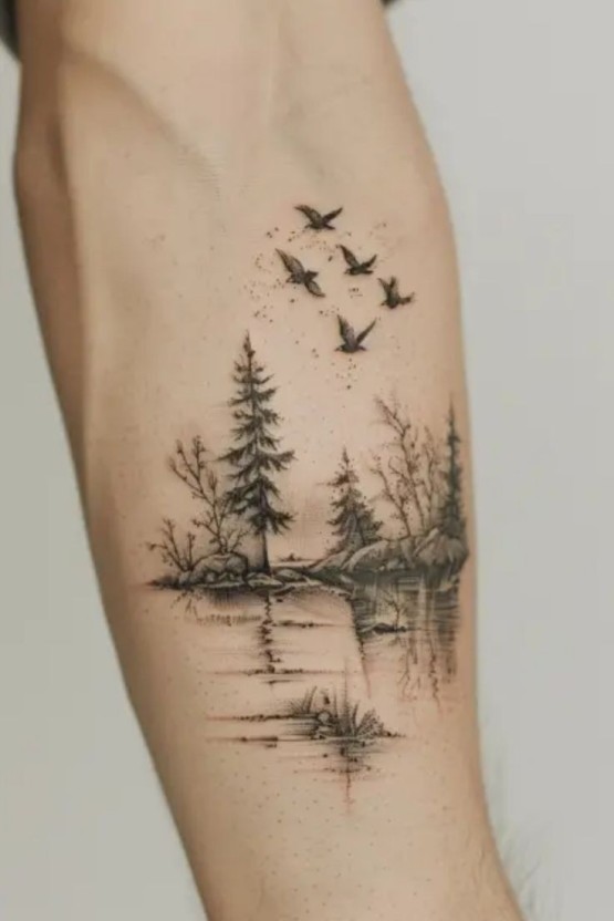 Small watercolor tattoo ideas 0015