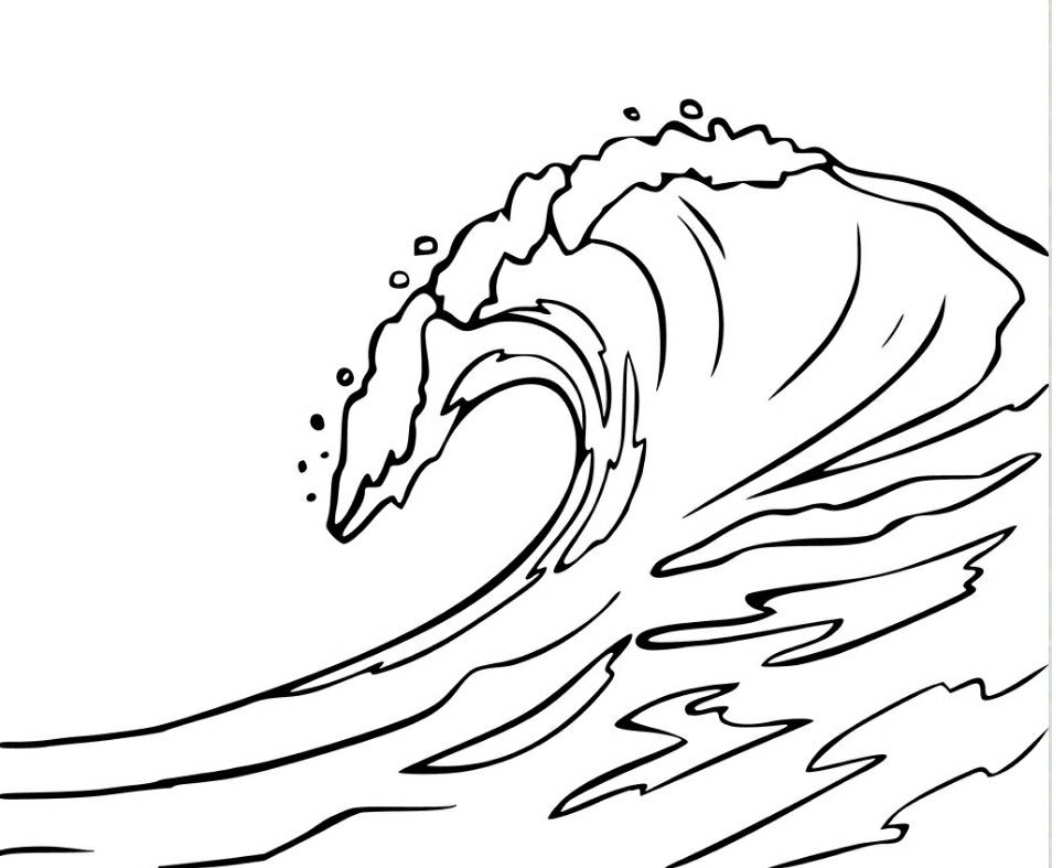 Small wave tattoo 0068