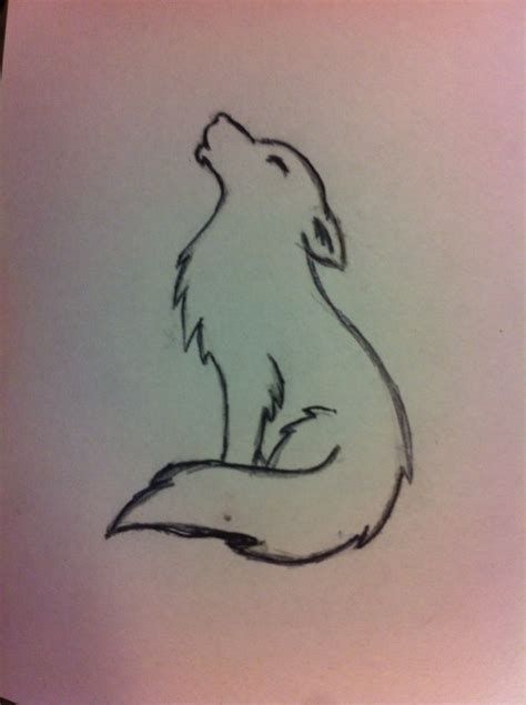 small wolf tattoo 0011