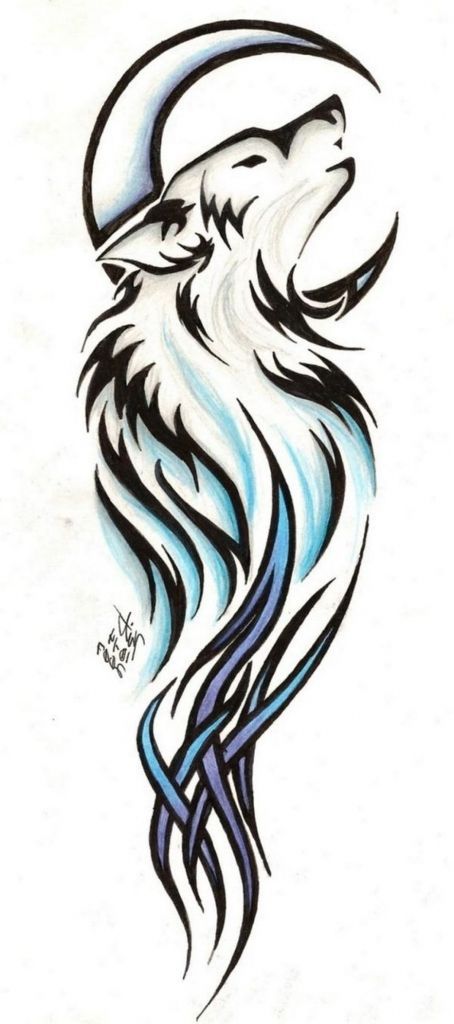 small wolf tattoo 0033