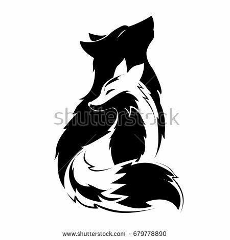 small wolf tattoo 0076