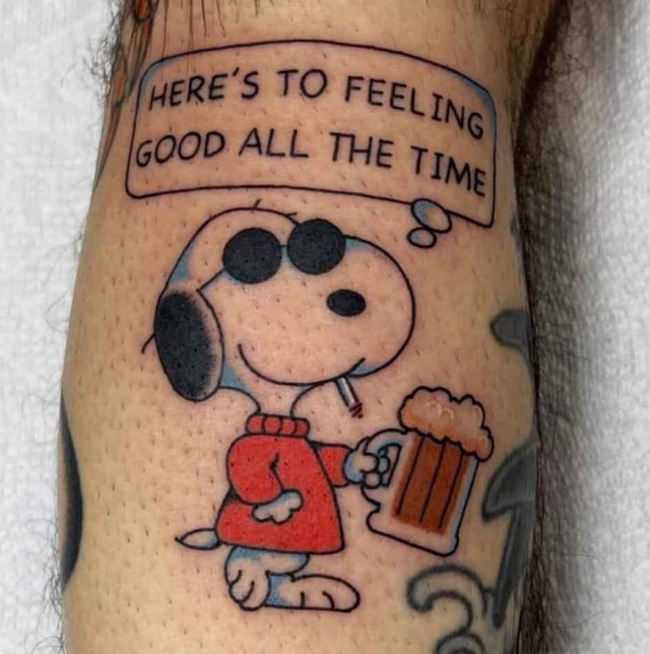 Snoopy tattoo ideas 0057