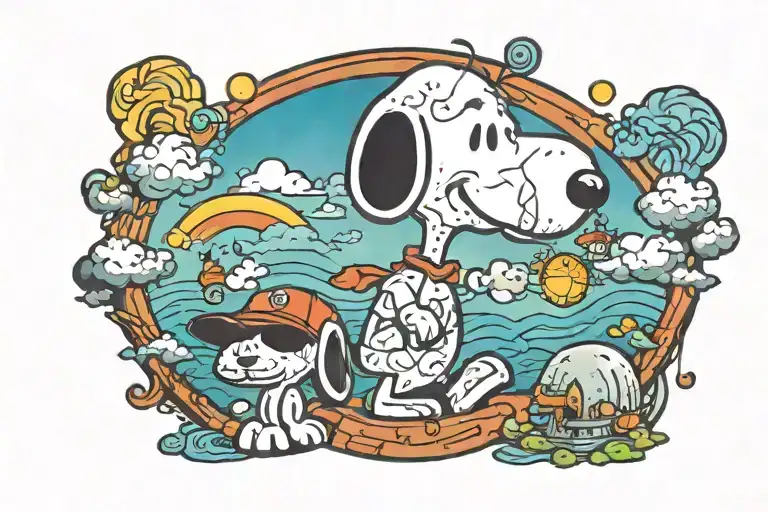 Snoopy tattoo ideas 0084