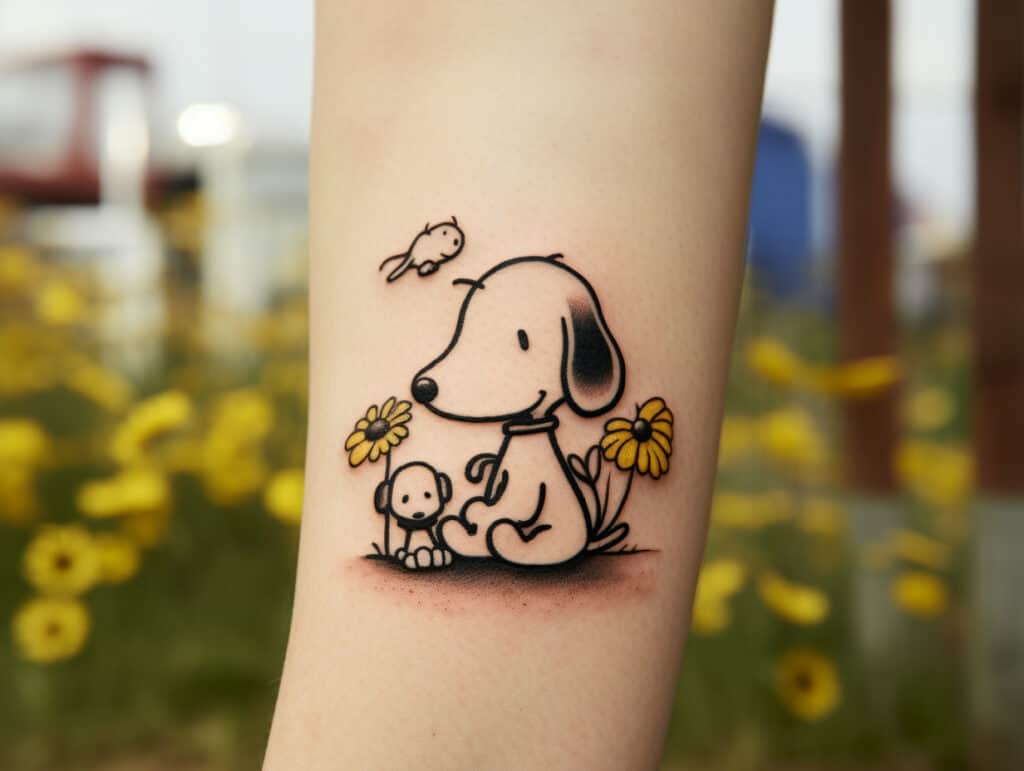 Snoopy tattoo ideas 0092