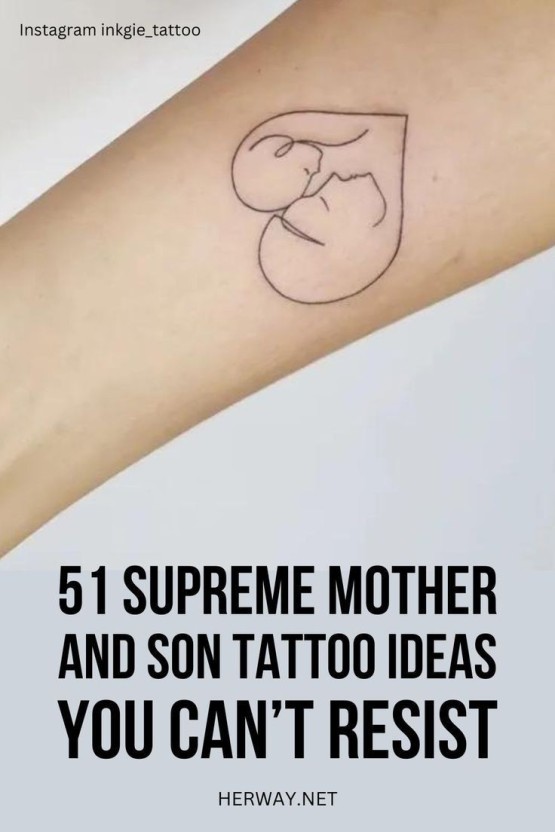 son and mother tattoos ideas 0062