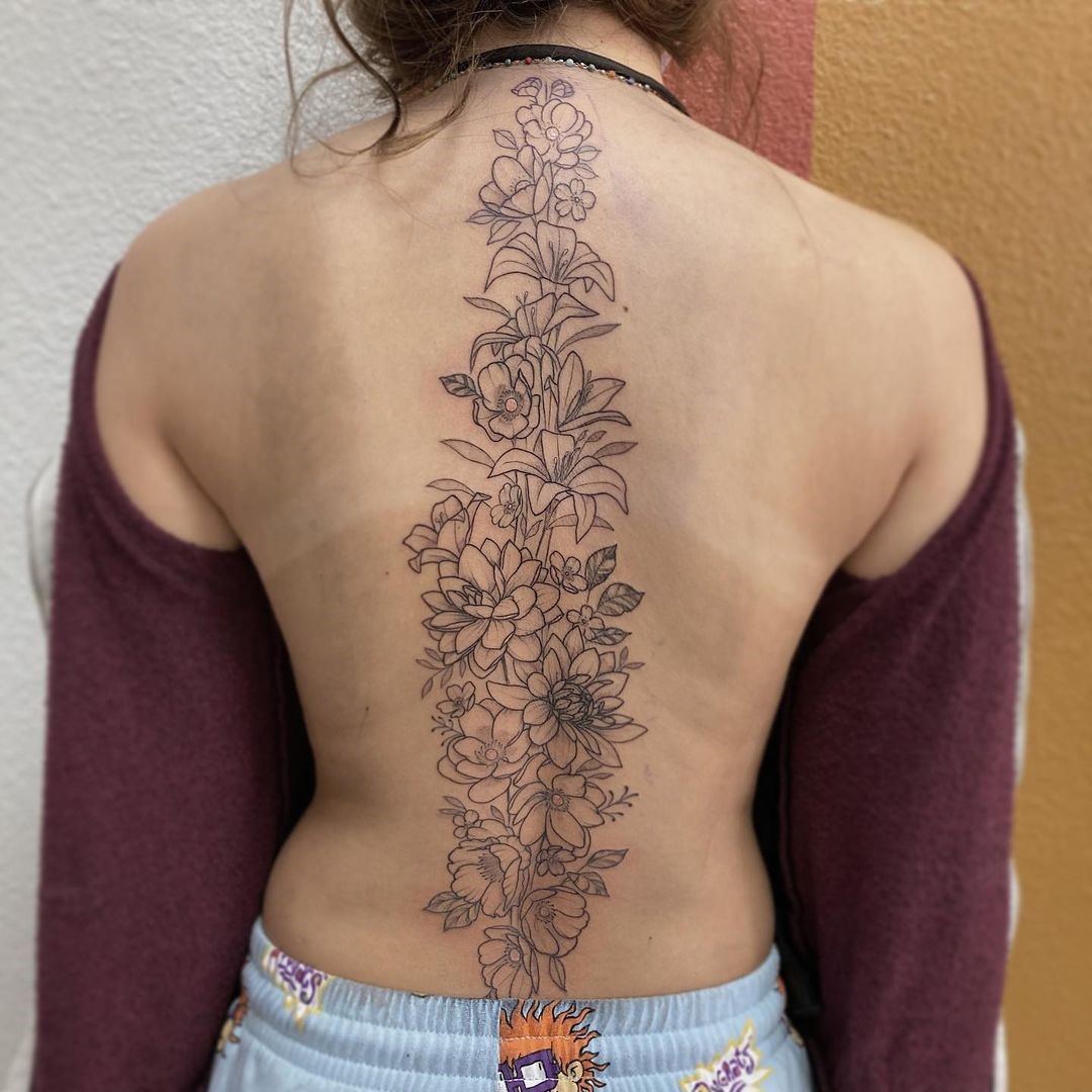 tattoo ideas on spine 0095