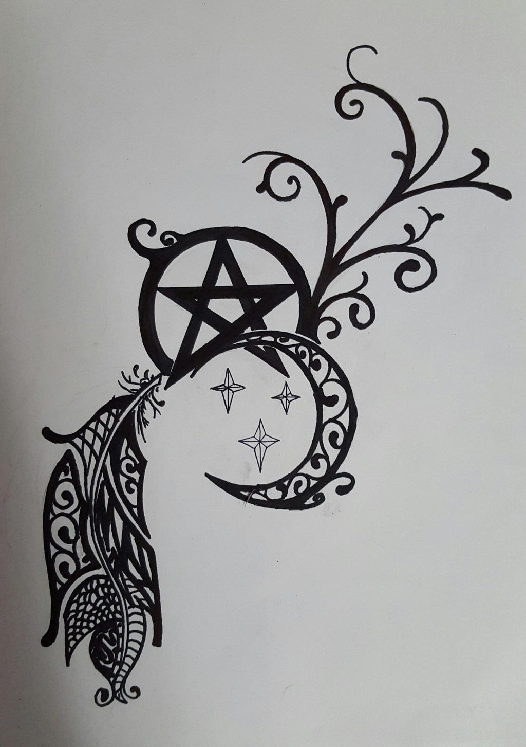 spiritual Wiccan tattoo ideas