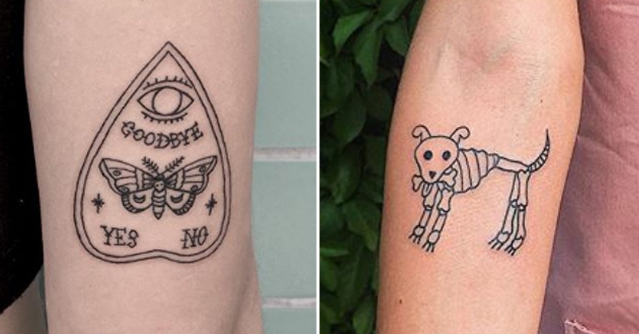 spooky creepy cute tattoo ideas