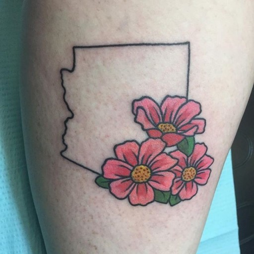 State of Michigan Tattoo Ideas 0032