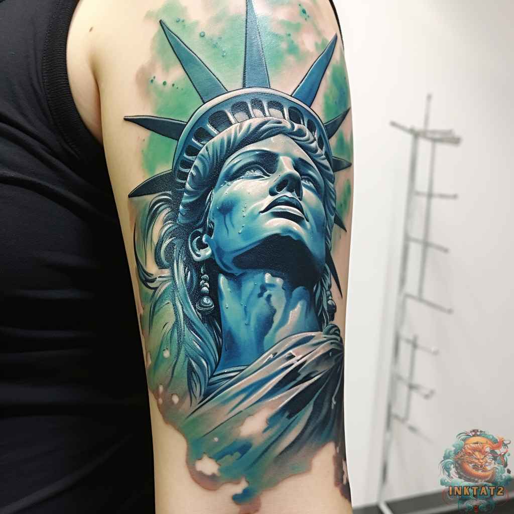 Statue of Liberty Tattoo Ideas 0010