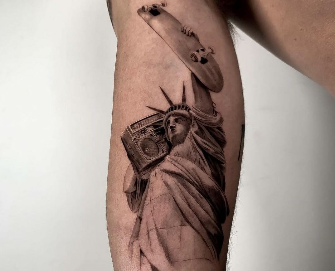 Statue of Liberty Tattoo Ideas 0011