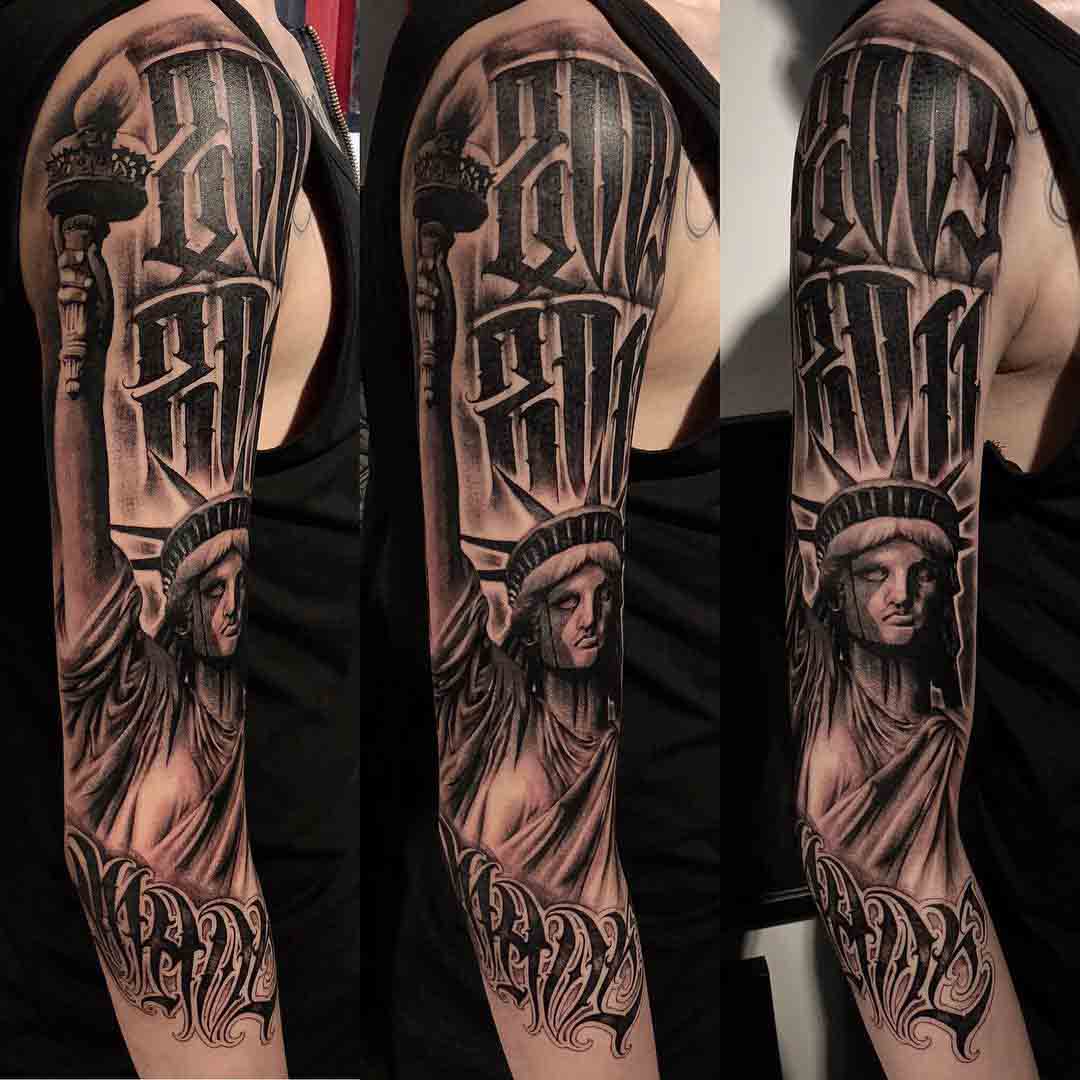 Statue of Liberty Tattoo Ideas 0012