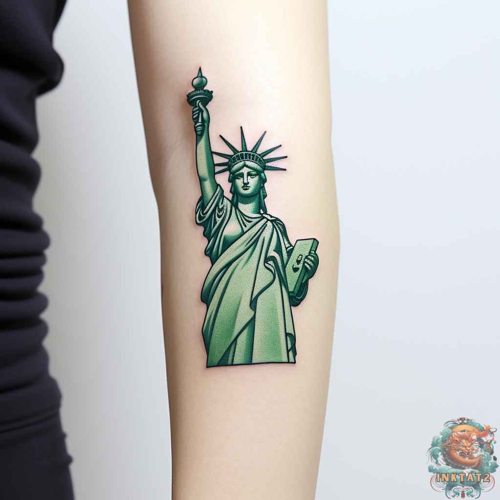 Statue of Liberty Tattoo Ideas 0017