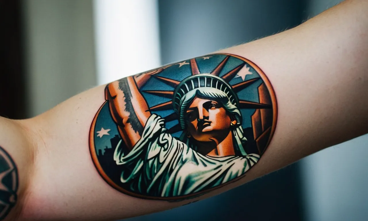 Statue of Liberty Tattoo Ideas 0025