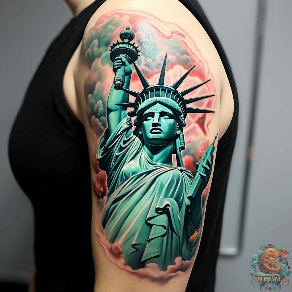 Statue of Liberty Tattoo Ideas 0028