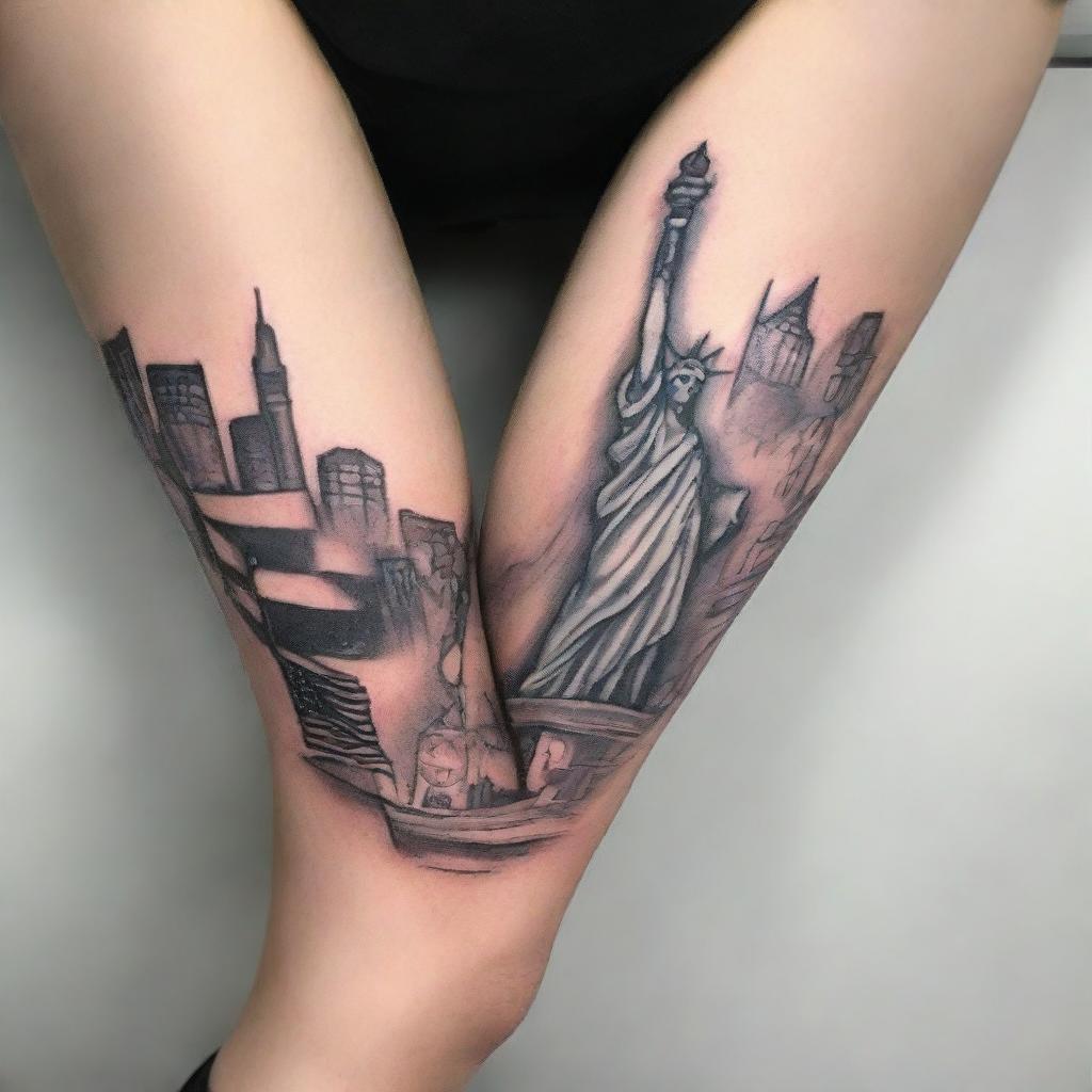 Statue of Liberty Tattoo Ideas 0043