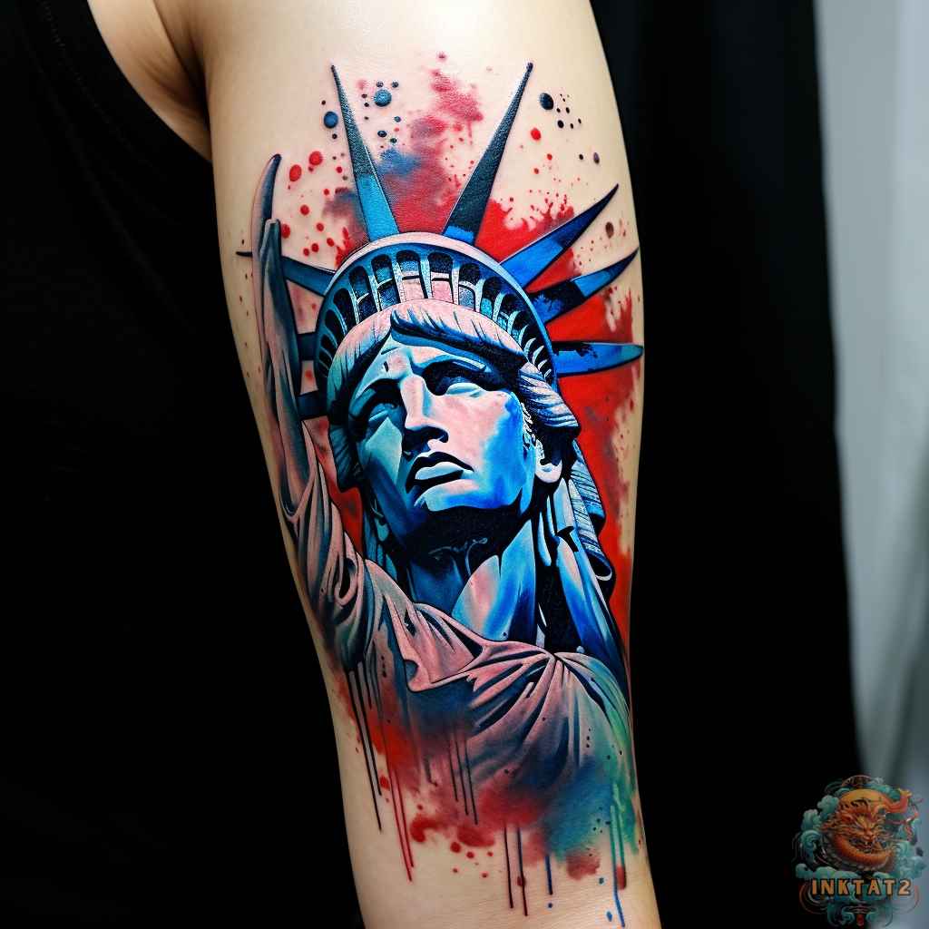 Statue of Liberty Tattoo Ideas 0045