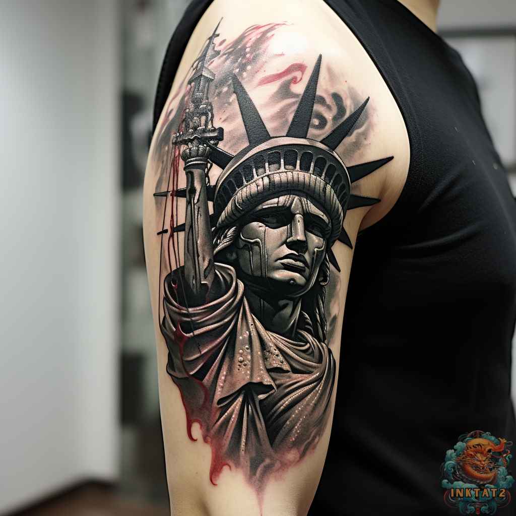 Statue of Liberty Tattoo Ideas 0057