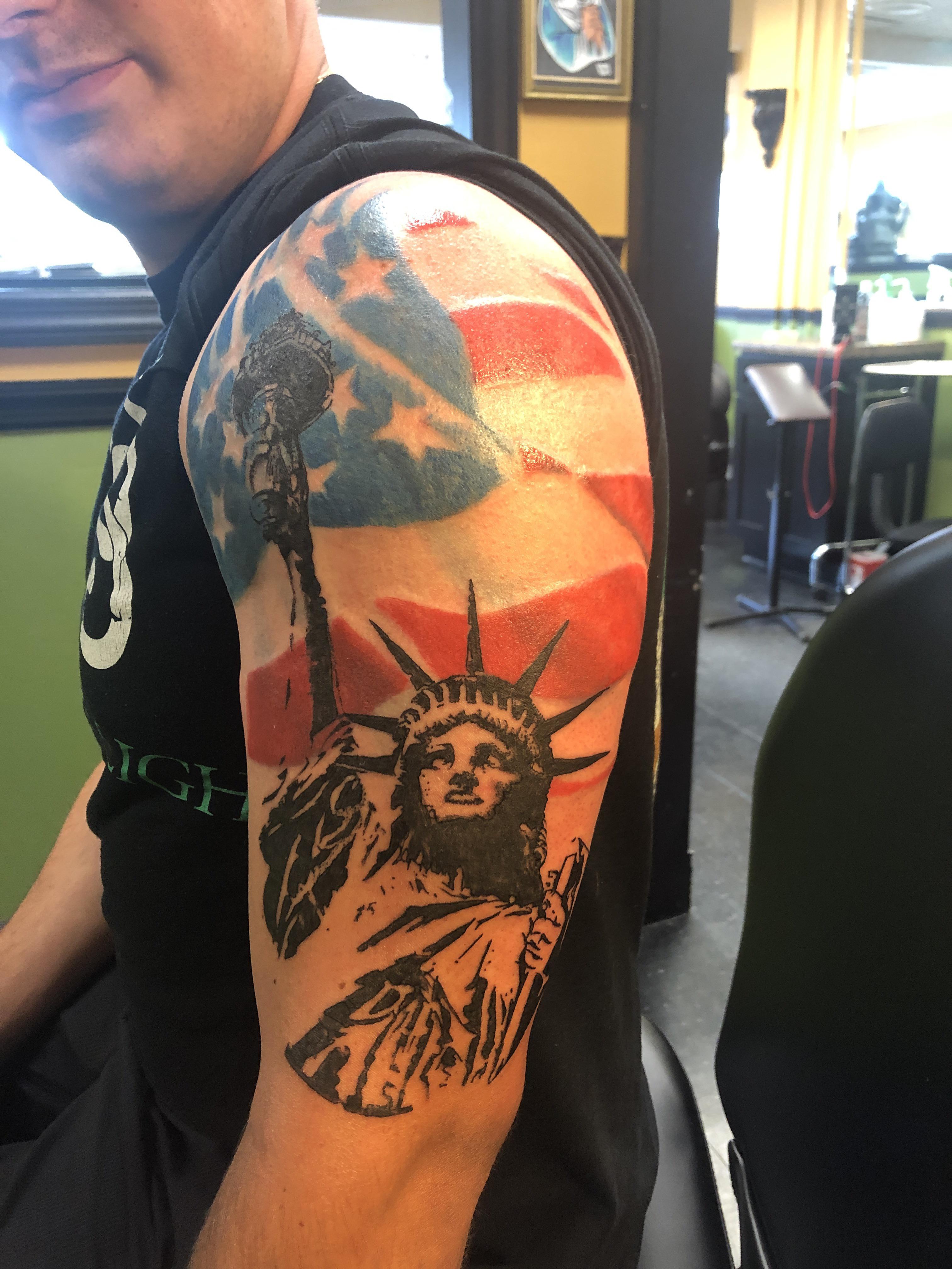 Statue of Liberty Tattoo Ideas 0070