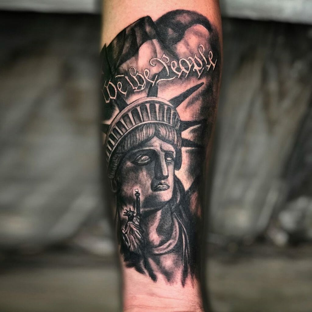 Statue of Liberty Tattoo Ideas 0074