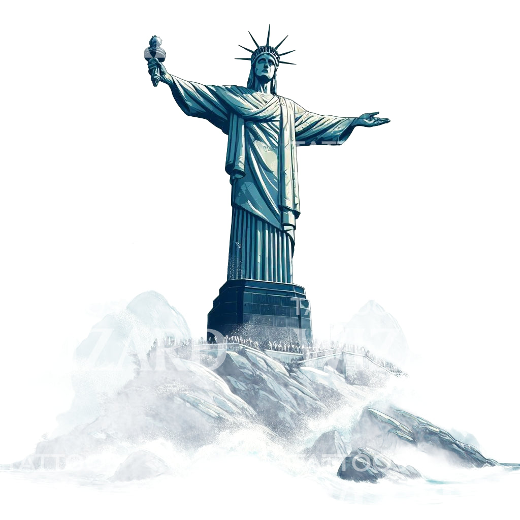 Statue of Liberty Tattoo Ideas 0079