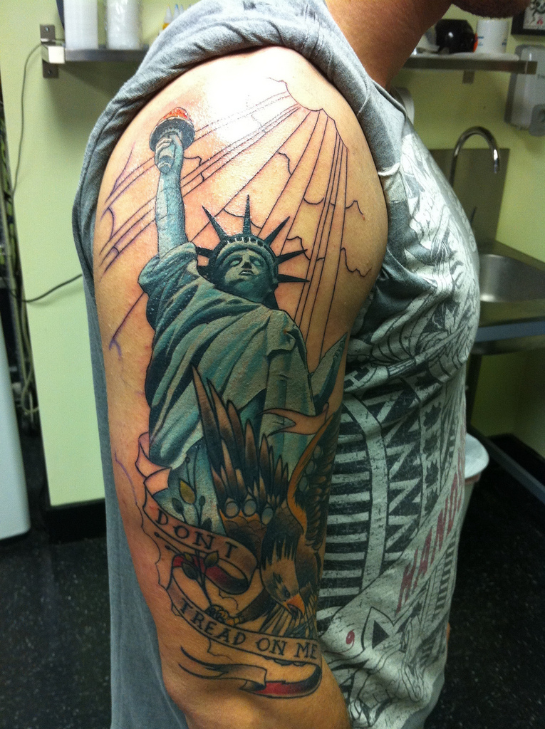 Statue of Liberty Tattoo Ideas 0084