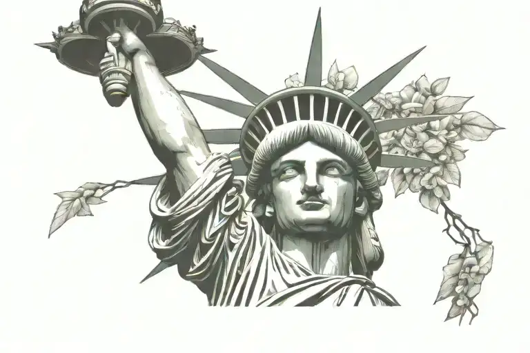 Statue of Liberty Tattoo Ideas 0089