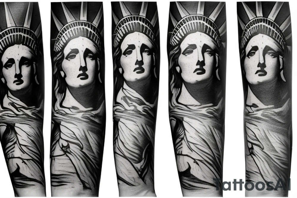 Statue of Liberty Tattoo Ideas 0092