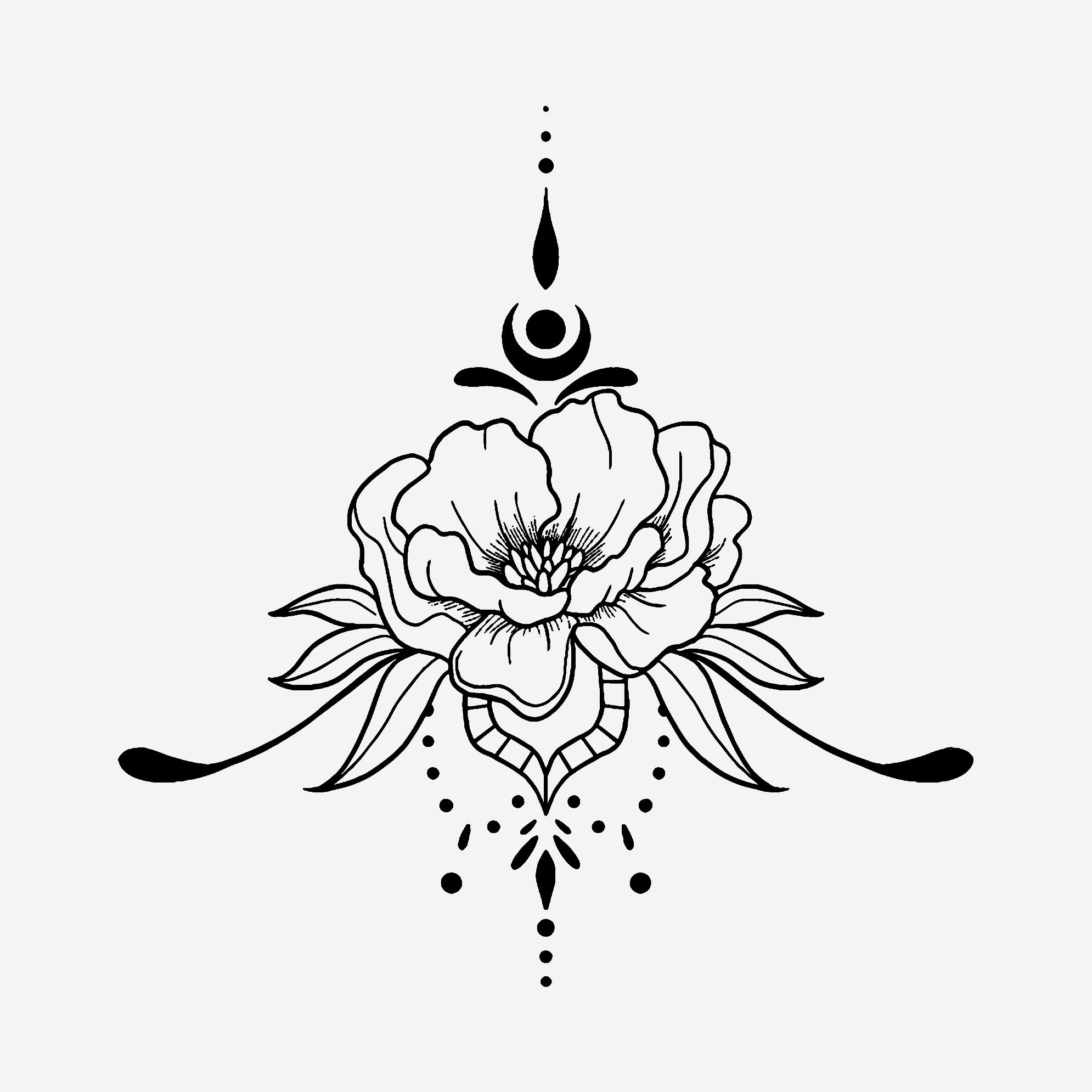 sternum tattoo ideas 0015