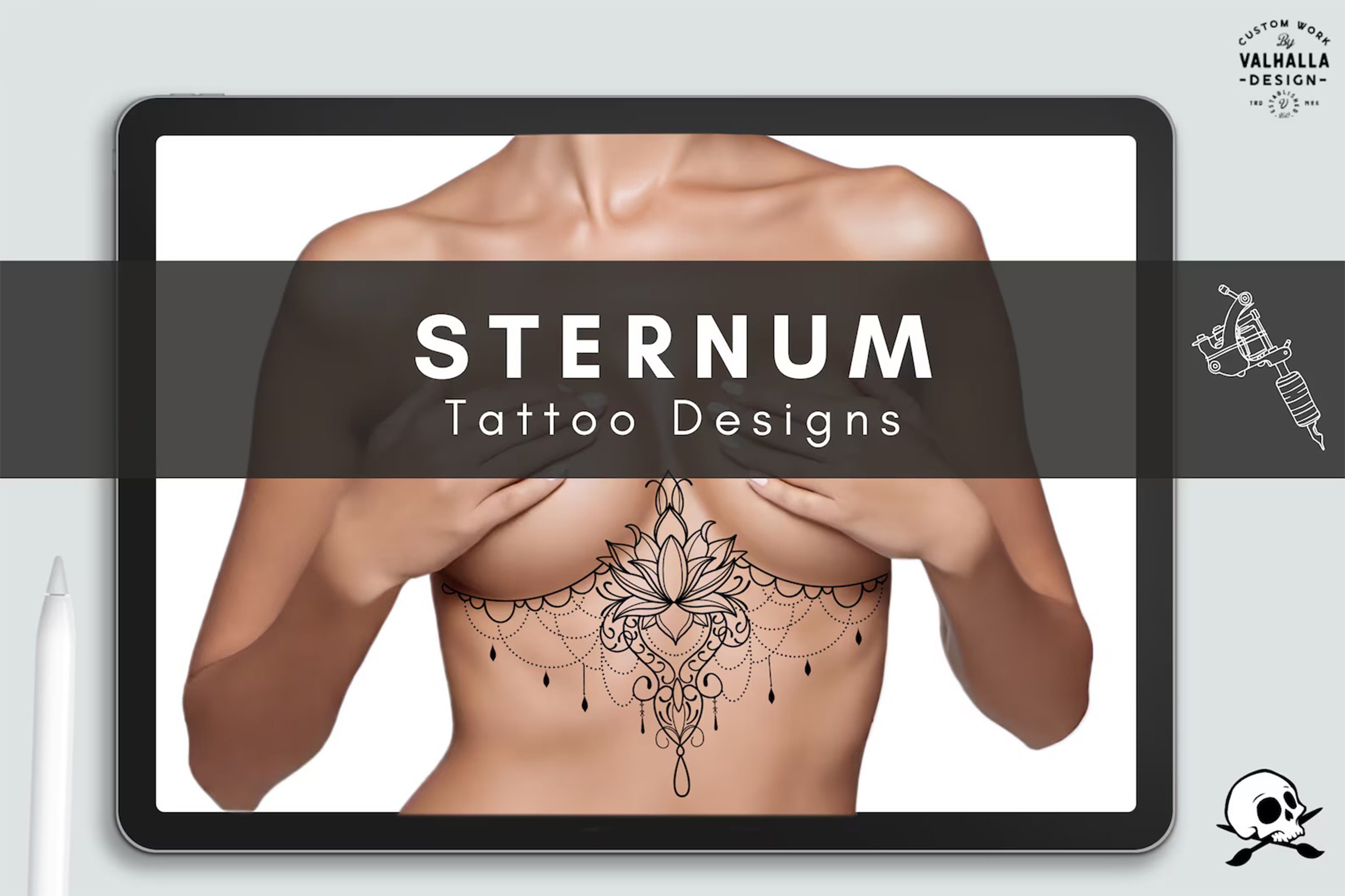 sternum tattoo ideas 0017