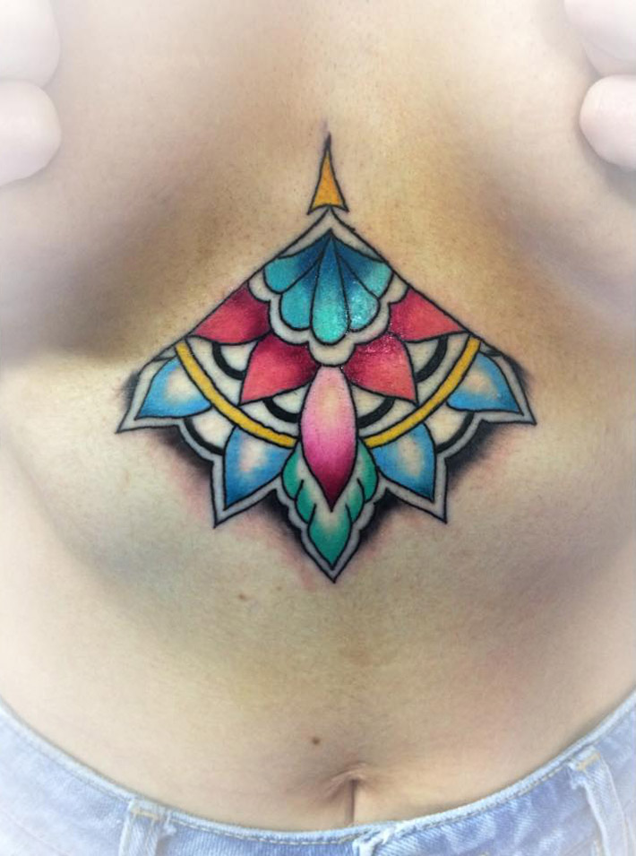 sternum tattoo ideas 0065